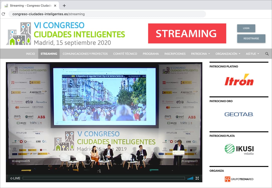 Congreso en streaming