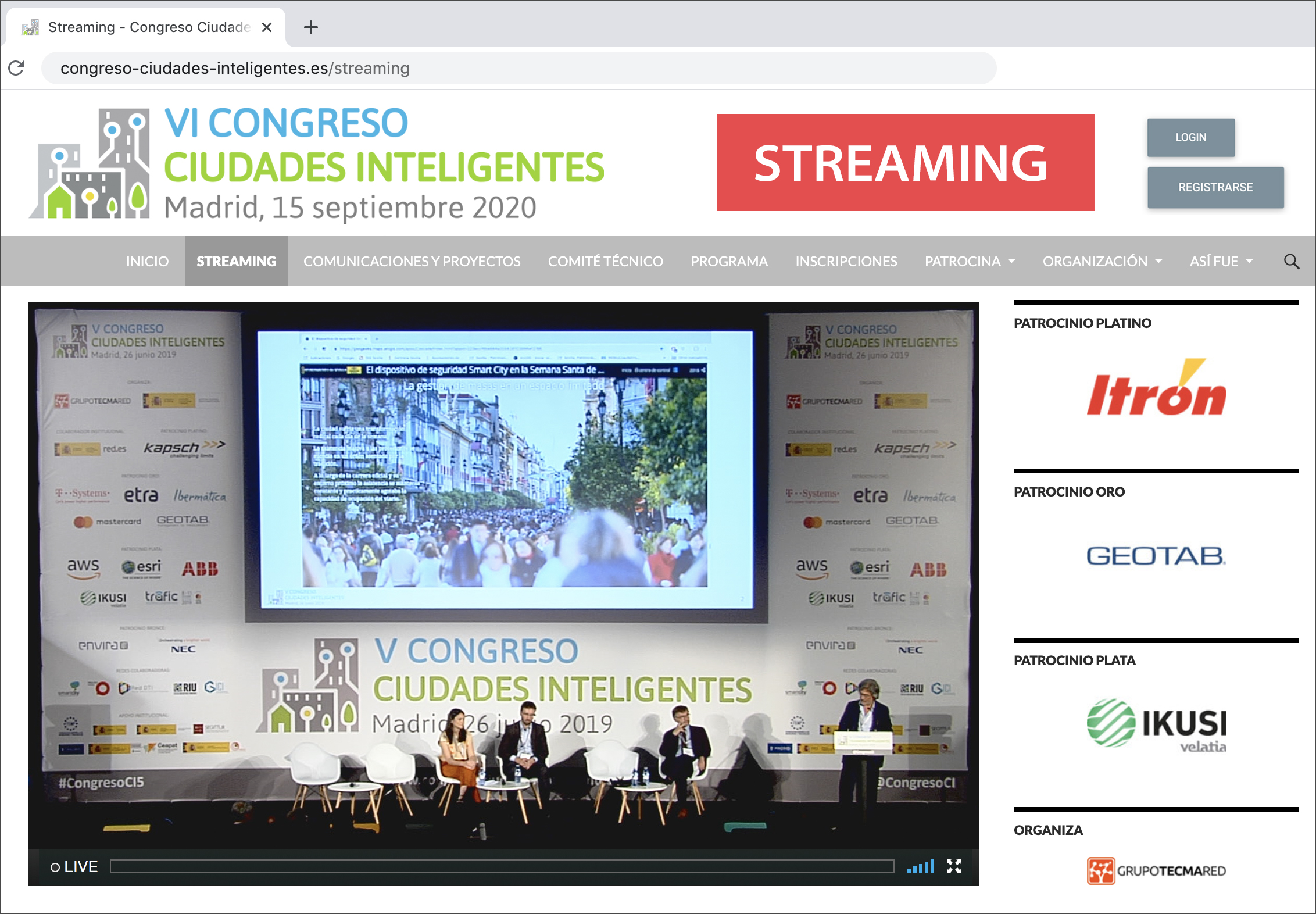 Congreso en streaming